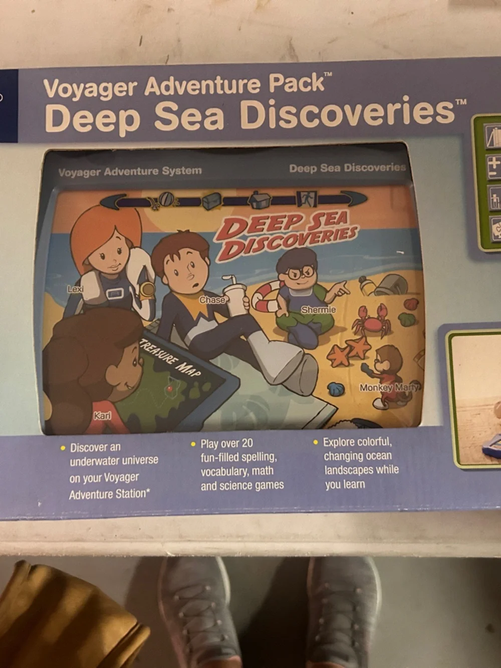 Vintage VTech Voyager Deep Sea Discoveries Adventure Pack Tested Works NIB